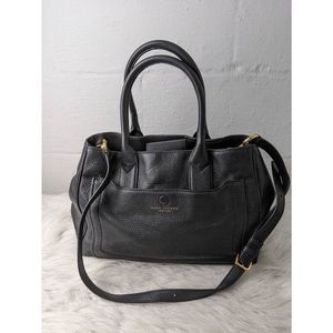 Marc Jacobs Empire City Leather Tote Satchel Bag with Adjustable Strap